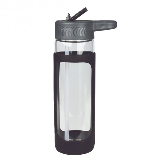faFalun Sleeve Glass Bottles black